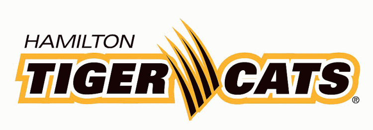 hamilton tiger-cats 1990-2004 wordmark logo iron on transfers for clothing